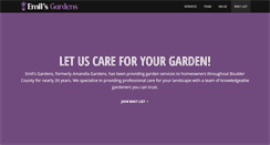 Desktop Screenshot of emilsgardens.com